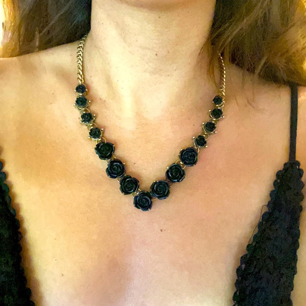 Black Rose Necklace